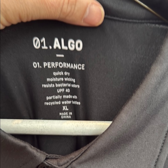 Black Performance Polo Shirt with tailored look - Picture 2 of 2